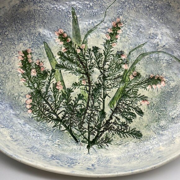 Salt Marsh Pottery Winter Beauty hanging dish trinket rings MA Floral - Picture 4 of 9